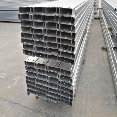 Galvanizli Çelik C Kanalı U Bölüm Kanal Konstrüksiyonu 50 * 50 * 3mm