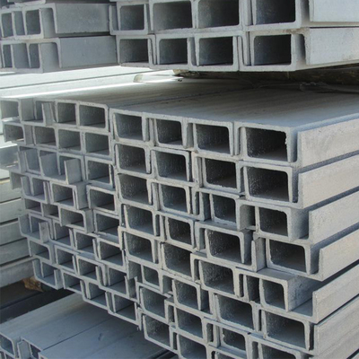 Hafif yapı için 12m ASTM SS400 50mm Galvanizli Çelik Kanal