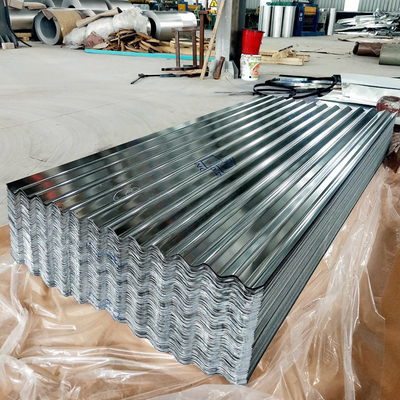 AISI 22 24 26 Gauge Galvanizli Su Dalgalı Çinko Çatı Levhası