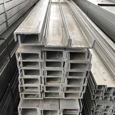 Araba Çerçevesi için C / U Şekli Galvanizli Çelik Kanal 50 * 50mm Çelik Çubuk GI Profili