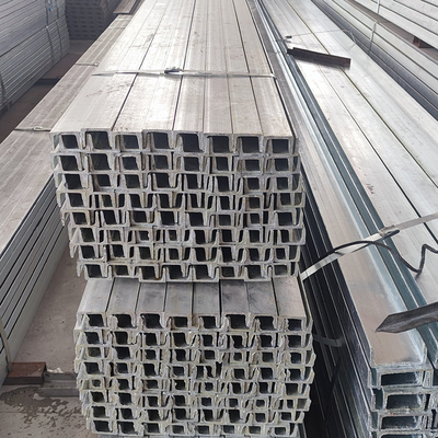 C Kanalı Galvanizli Uzun Çelik U Kiriş Profili 80 * 43 * 5mm Q235 Q345 Malzemesi