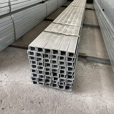 Araba Çerçevesi için C / U Şekli Galvanizli Çelik Kanal 50 * 50mm Çelik Çubuk GI Profili