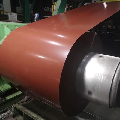 Boyalı Galvanizli PPGI Çelik Rulo Renk Kaplamalı Çatı Kaplama Rulosu 1250mm