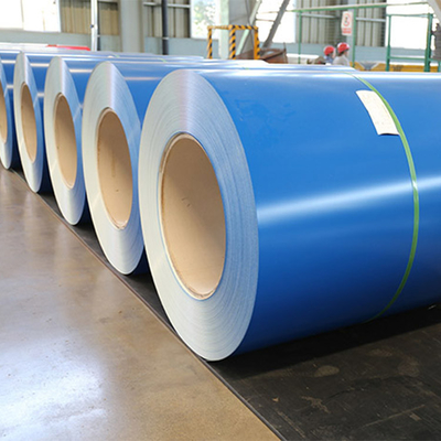 Boyalı Galvanizli PPGI Çelik Rulo Renk Kaplamalı Çatı Kaplama Rulosu 1250mm