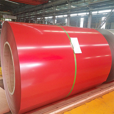Boyalı Galvanizli PPGI Çelik Rulo Renk Kaplamalı Çatı Kaplama Rulosu 1250mm