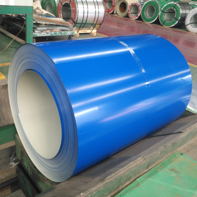 Boyalı Galvanizli PPGI Çelik Rulo Renk Kaplamalı Çatı Kaplama Rulosu 1250mm
