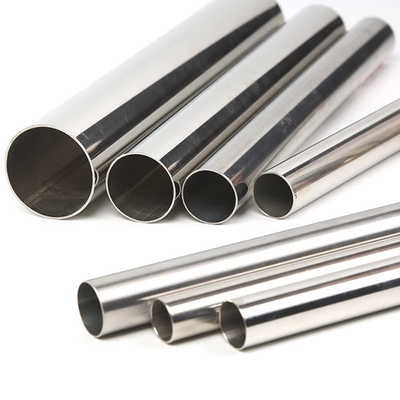 ASTM ile SUS304 Paslanmaz Çelik Yuvarlak Boru Soğuk Haddelenmiş 0.8mm 1mm 1.2mm