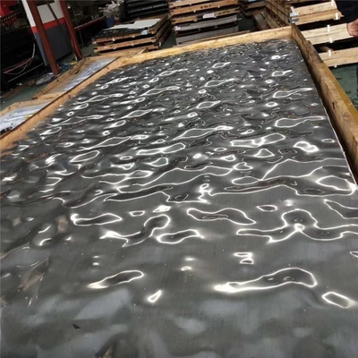 Tavan Dekorasyonu İçin Soğuk Çekilmiş Paslanmaz Çelik Damgalı Dalgalanma Levha Ayna 0.1mm 0.5mm 1mm