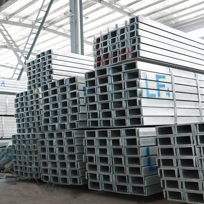 SS400 50mm Galvanizli C Kanalı ASTM Sıcak Daldırma Galvanizli C Kanalı