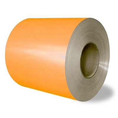 Turuncu GB Boyalı Galvaniz Sac Rulo PVDF Aluzinc Rulo