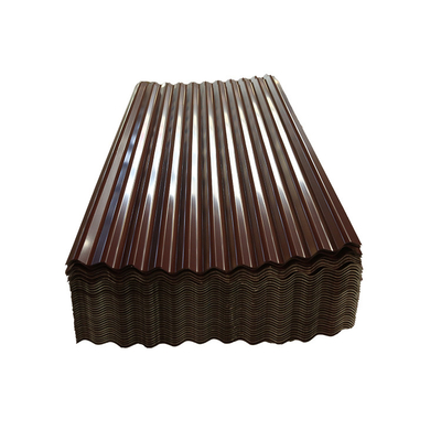 Turuncu Z40 Metal Oluklu Çatı Kaplama Levhaları 6m Oluklu Çatı Kaplama