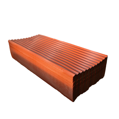 Kırmızı PPGI Çatı Sayfası Sıcak Daldırma Z30 Galvanizli Metal Çatı Kaplama Ral Rengi