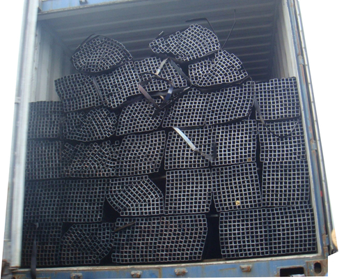 GB JIS Siyah Kare Boru Kalınlığı 18.5mm Galvanizli Kare Boru