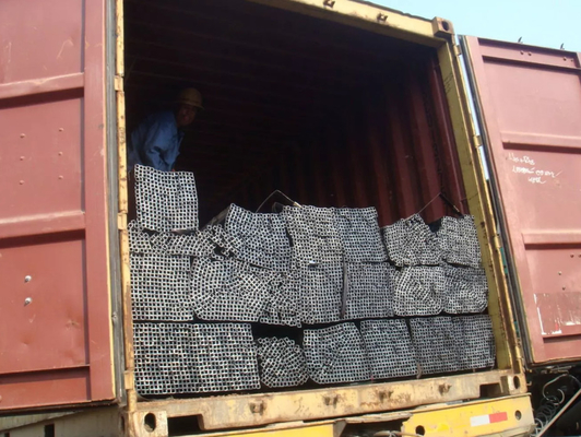 GB JIS Siyah Kare Boru Kalınlığı 18.5mm Galvanizli Kare Boru