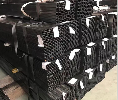 ISO 14mm Siyah Çelik Kare Boru JIS SS400 Galvanizli Kare Boru
