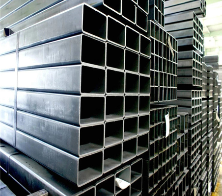 ISO 14mm Siyah Çelik Kare Boru JIS SS400 Galvanizli Kare Boru