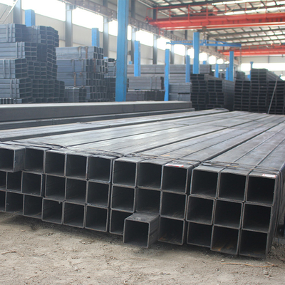 ISO 14mm Siyah Çelik Kare Boru JIS SS400 Galvanizli Kare Boru