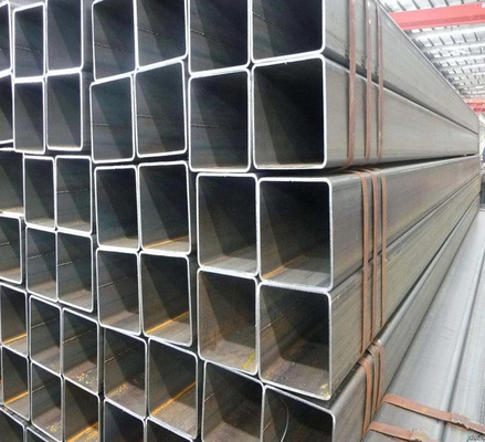 ISO 14mm Siyah Çelik Kare Boru JIS SS400 Galvanizli Kare Boru