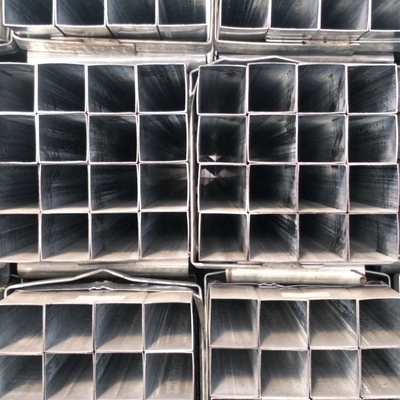 Sıcak Daldırma Q345 Galvanizli Çelik Kutu Profil 100x100 Kare Boru Gal