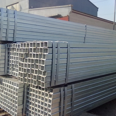 Sıcak Daldırma Q345 Galvanizli Çelik Kutu Profil 100x100 Kare Boru Gal