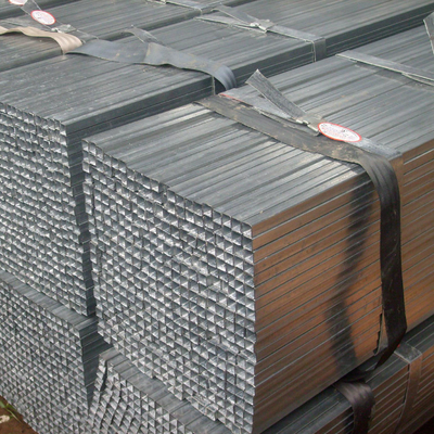 Sıcak Daldırma Q345 Galvanizli Çelik Kutu Profil 100x100 Kare Boru Gal