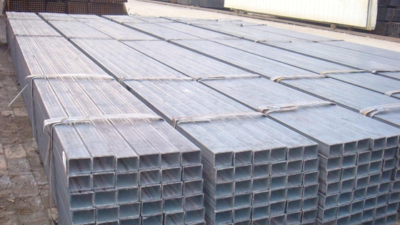 2x2 14 Gauge Galvanizli Kare Boru Uzunluğu 12m Ms Dikdörtgen Boru ASTM
