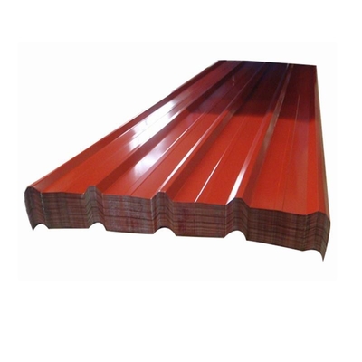 Kırmızı 40g Galvanizli Çelik Oluklu Çatı Paneli 120cm AISI