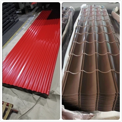800mm Galvalume Renkli Kaplamalı Sac CGCC Ön Boyalı Alüminyum
